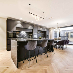 Lámpara colgante moderna neón ondulante "Corda" - 360º - 45W - 3000K - Barcelona Led-Decoración