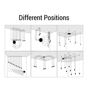 Lámpara colgante de diseño "Nébula" - 9x6W (15)