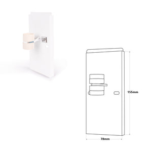 Aplique de pared bidireccional madera "Durga" - 2 x GU10 - Interior (20)