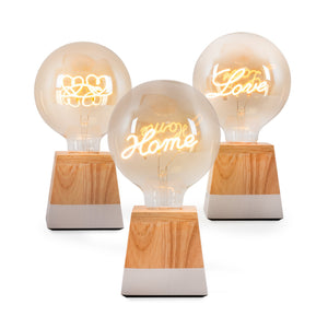 Bombilla decorativa filamento "Hearts" E27 G125 - 4W - 2200K (2)