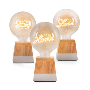 Bombilla decorativa filamento "Hearts" E27 G125 - 4W - 2200K (2)
