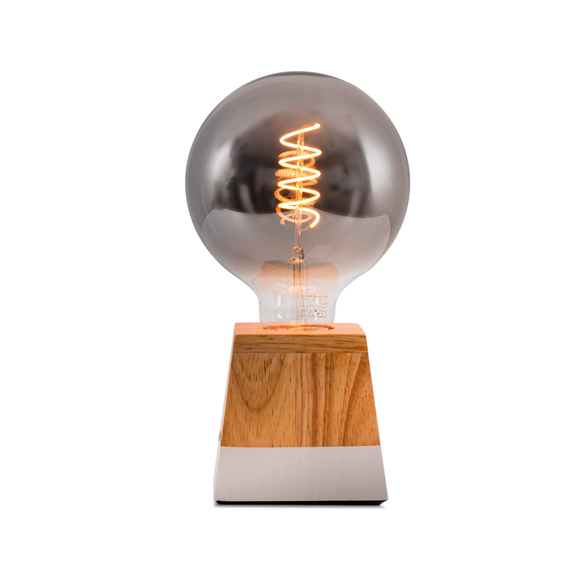 Bombilla decorativa con tinte ahumado filamento "Smoky" E27 G125 - 4W - 2200K (1)