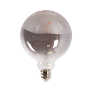Bombilla decorativa con tinte ahumado filamento "Smoky" E27 G125 - 4W - 2200K - Barcelona Led-