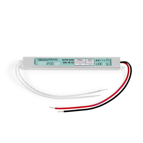 Ultra flaches Netzteil 12V - 18W - IP20