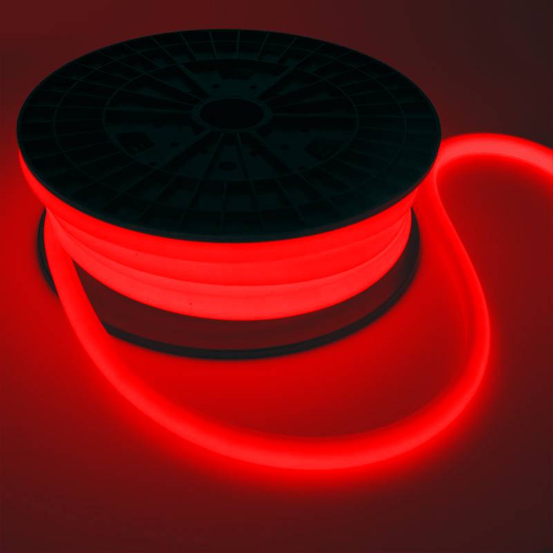 Neón LED flexible 24V DC - 12x12mm - 10 metros - Kit completo - 180 LED/m - 12W/m - IP65 - Curvatura vertical - Barcelona Led-