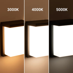 Aplique de pared exterior en aluminio "Block" - Potencia ajustable: 12W-14W-16W - CCT (13)