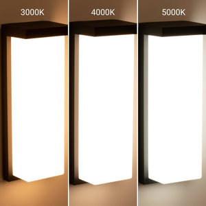 Aplique de pared exterior en aluminio "Retal" - Potencia ajustable: 18W-20W-22W - CCT- IP65 (10)