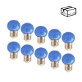 Pack of 10 LED bulbs E27 1W one color 4