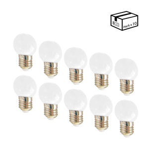 Pack de 10 Bombillas LED E27 1W de un color - Barcelona Led-