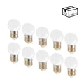 Pack of 10 LED bulbs E27 1W one color 5