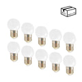 Pack of 10 LED bulbs E27 1W one color 5