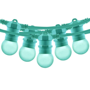 Kit guirnalda luces exterior 10 metros + 10 bombillas LED E27 1W - IP44 - Blanco cálido - Barcelona Led-