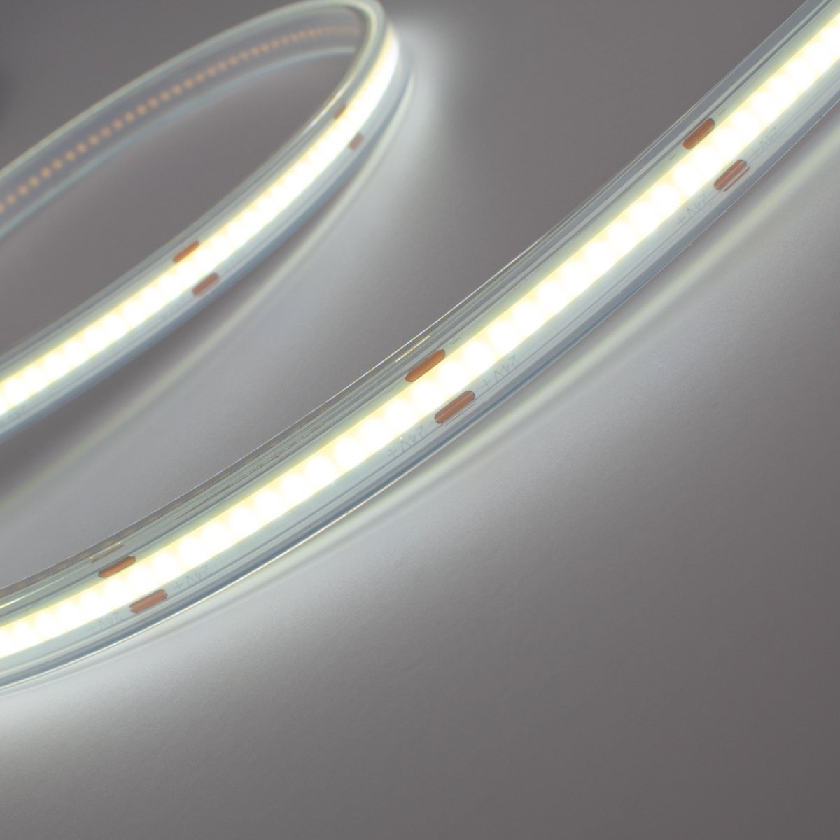 Tira LED COB 24V DC - 12W/m - 10mm - IP67 - Rollo de 5 metros - Corte cada 5cm - Barcelona Led-