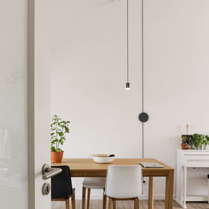 Lámpara colgante de diseño "Nébula" con enchufe e interruptor - 1x6W (1)