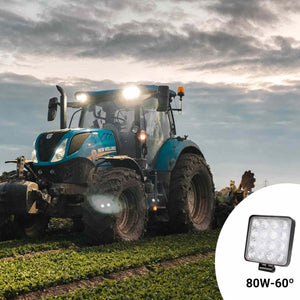 Faro LED 4x4 todoterreno - 80W - 10-40V DC - 4 Pulgadas - 8000lm - Ángulo 60º - Barcelona Led-