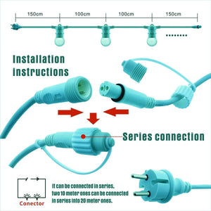 Guirnalda decorativa exterior 10 metros - IP44 - Barcelona Led-