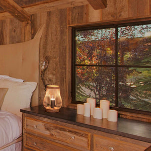 Lámpara de mesa de madera "Oca" - E27 (2)