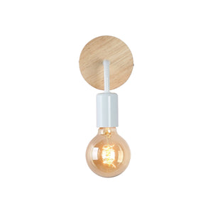 Aplique de pared de madera y metal "Morgan" - Barcelona Led-Decoración