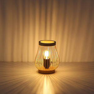 Lámpara de mesa de madera "Oca" - E27 (6)