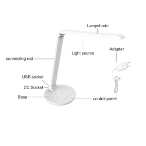 Lámpara de escritorio LED con USB - Regulable - CCT - 4W - Barcelona Led-Decoración