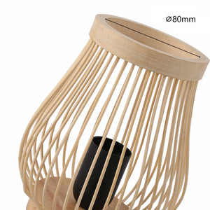 Lámpara de mesa de madera "Oca" - E27 (11)