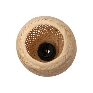 Lámpara de mesa de mimbre y madera "Ruka" - E27 (6)