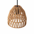 Woven paper pendant lamp
