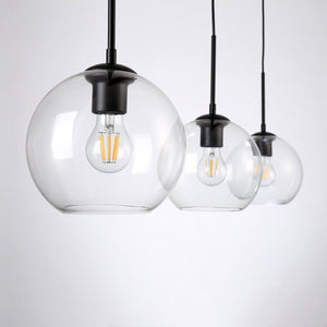 Lámpara colgante cristal triple "Merce" - 3 x E27 - Barcelona Led-Decoración