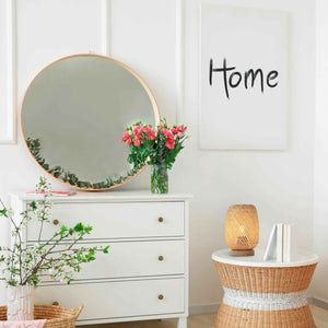 Lámpara de mesa de mimbre y madera "Ruka" - E27 - Barcelona Led-Decoración