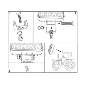 Faro LED 4x4 todoterreno - 80W - 10-40V DC - 4 Pulgadas - 8000lm - Ángulo 60º (13)