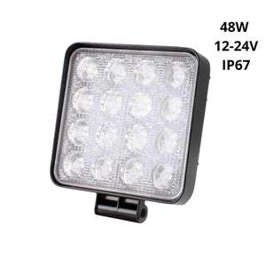 Faro LED 4x4 todoterreno - 48W - 10-40V DC - 4 Pulgadas - 2000lm - Ángulo 60º
