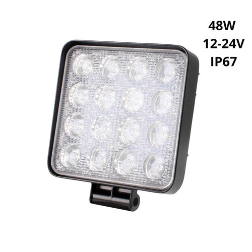 LED-Scheinwerfer 4x4 Geländewagen - 48W - 10-40V DC - 4 Zoll - 2000lm - Winkel 60º