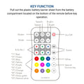 Remote control for IC RGB/RGBW SPI LED strip controller - 1 Zone - RF 2.4G 2