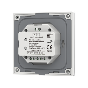 Panel de control táctil CCT - DMX y RF 2.4GHz - 4 zonas - Skydance (1)