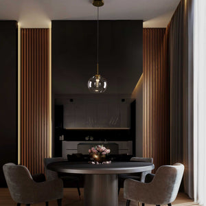 Lámpara colgante cristal "Cleire" - E27 (1)