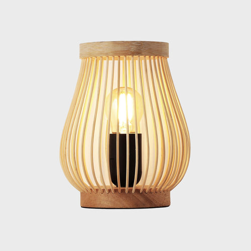 Wooden table lamp