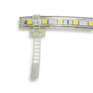 Brida plástica para Tiras LED con base adhesiva 3M - Barcelona Led-Accesorios