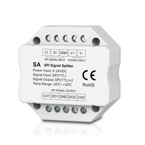 RGB/RGBW SPI signal splitter - 5-24VDC