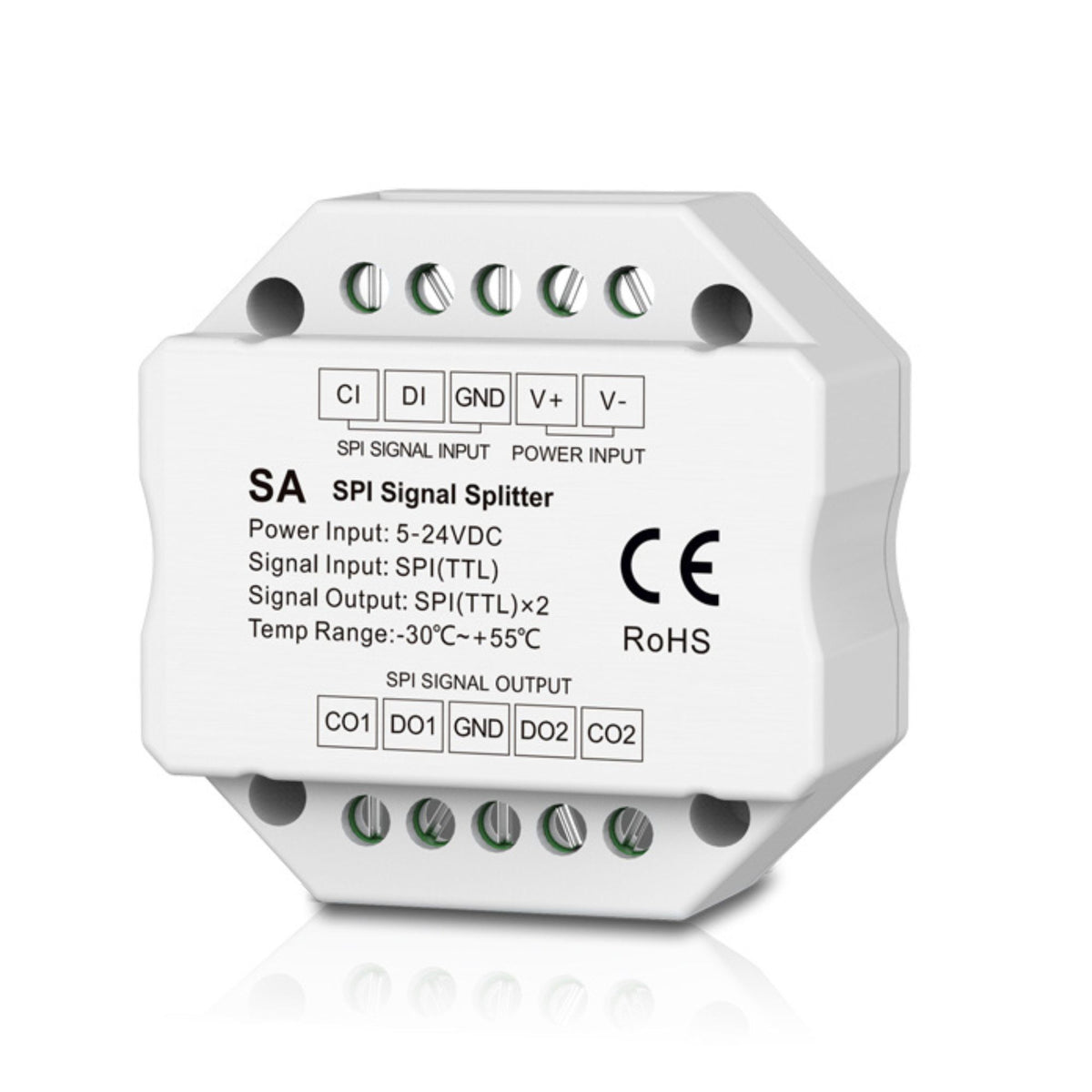 Splitter de señal RGB / RGBW - SPI - 5-24VDC
