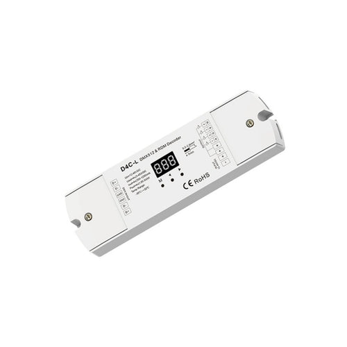 Dekoder DMX512 12-48V DC - 350-1200mA/kanał - 4 kanały