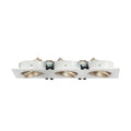 Square tilting triple downlight ring GU10/MR16 - Low UGR - Cutout 75 x 235mm 4
