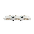 Τετράγωνο ανακλινόμενο τριπλό downlight GU10 / MR16 - Χαμηλό UGR - Αποκοπή 75 x 235mm 4