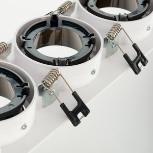 Aro downlight cuadrado basculante triple GU10 / MR16 - Bajo UGR - Corte 75 x 235mm - Barcelona Led-