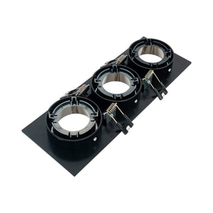 Aro downlight cuadrado basculante triple GU10 / MR16 - Bajo UGR - Corte 75 x 235mm (25)