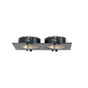 Aro downlight cuadrado basculante doble GU10 / MR16 - Bajo UGR - Corte 75 x 150mm (12)