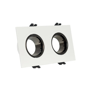 Aro downlight cuadrado basculante doble GU10 / MR16 - Bajo UGR - Corte 75 x 150mm (17)