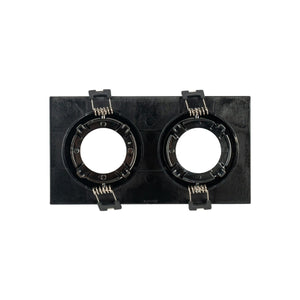 Aro downlight cuadrado basculante doble GU10 / MR16 - Bajo UGR - Corte 75 x 150mm - Barcelona Led-