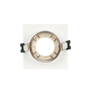 Aro downlight cuadrado basculante para bombilla GU10 / MR16 - Bajo UGR - Corte Ø75 mm - Barcelona Led-