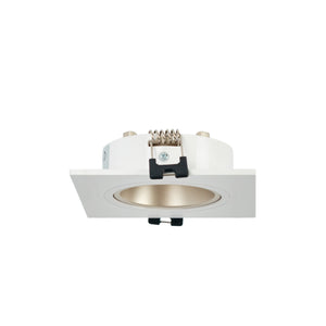 Aro downlight cuadrado basculante para bombilla GU10 / MR16 - Bajo UGR - Corte Ø75 mm - Barcelona Led-