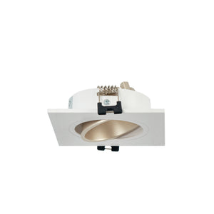 Aro downlight cuadrado basculante para bombilla GU10 / MR16 - Bajo UGR - Corte Ø75 mm - Barcelona Led-